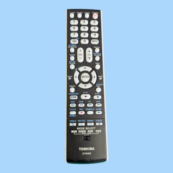 Toshiba CT-90302 4 Mode TV Remote Control Infrared Tested - Picture 1 of 8